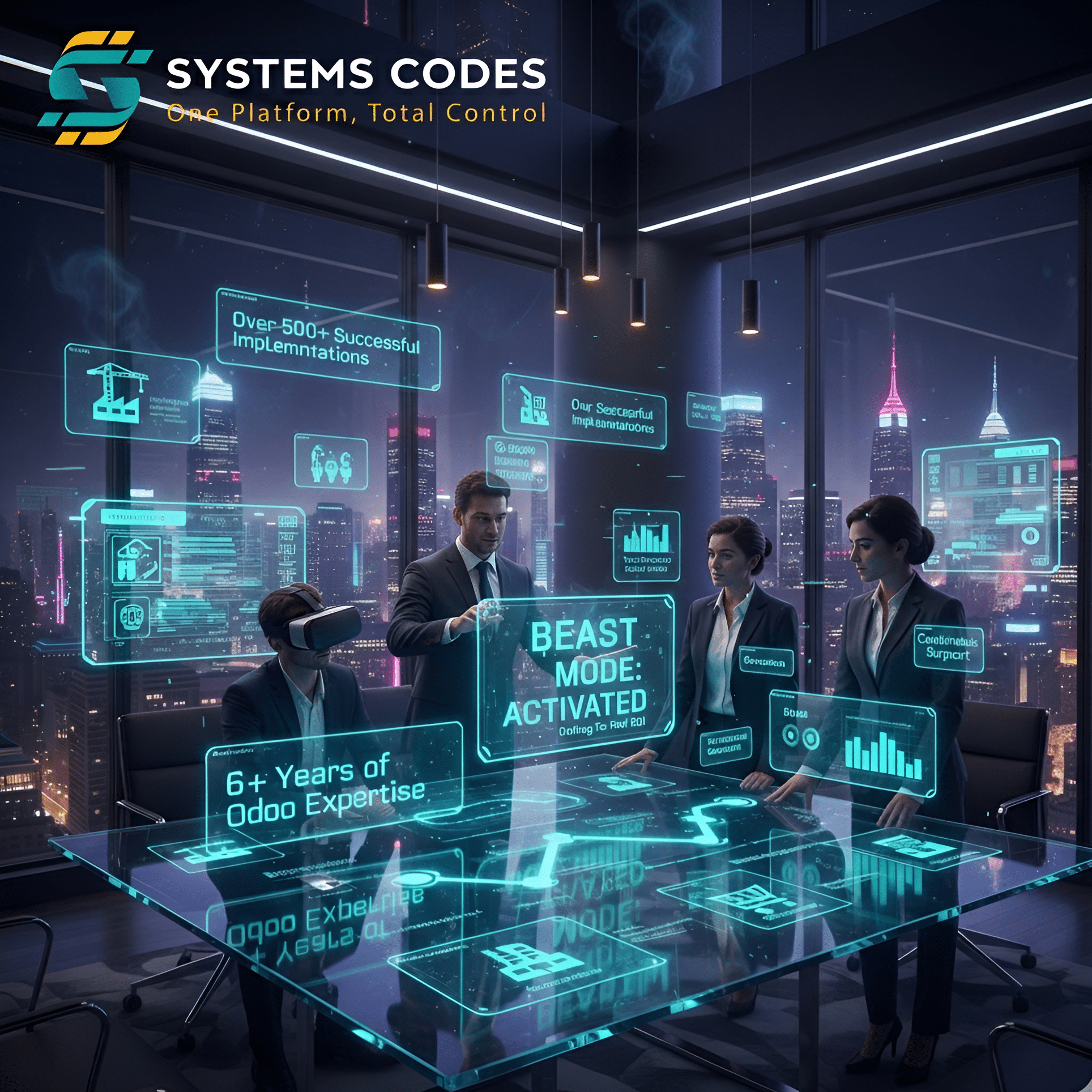 مكونات نظام Odoo و شرح التكامل بينها