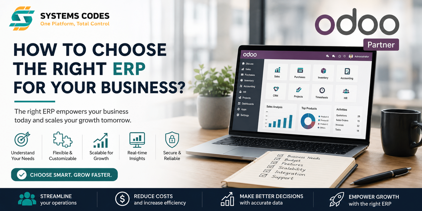 كيف تختار نظام ERP المناسب لنشاطك؟